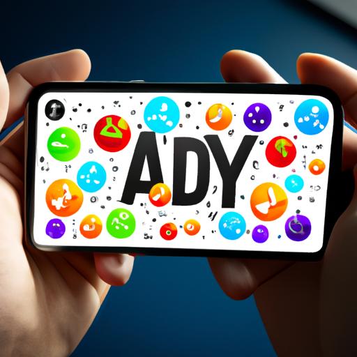 Người dùng đang giới thiệu liên kết rút gọn Adf.ly trên smartphone của mình trên các mạng xã hội