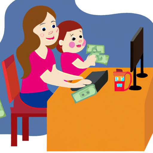Mẹ đơn thân dạy học online để kiếm tiền và chăm sóc con
